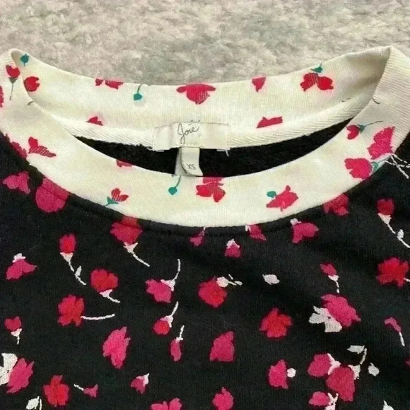 Joie Caleigh Floral Cropped Sweatshirt - Picture 3 of 6